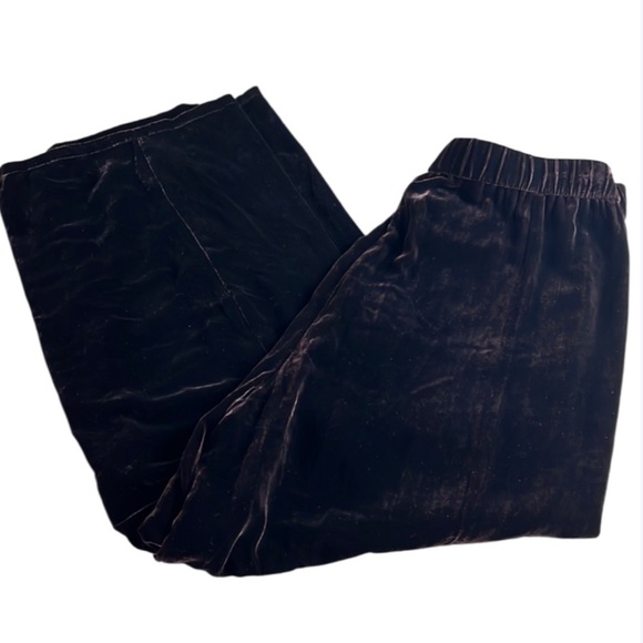 EILEEN FISHER Velvet Ankle Wide Leg Pants -Violet - Size Medium NWOT - Picture 4 of 15